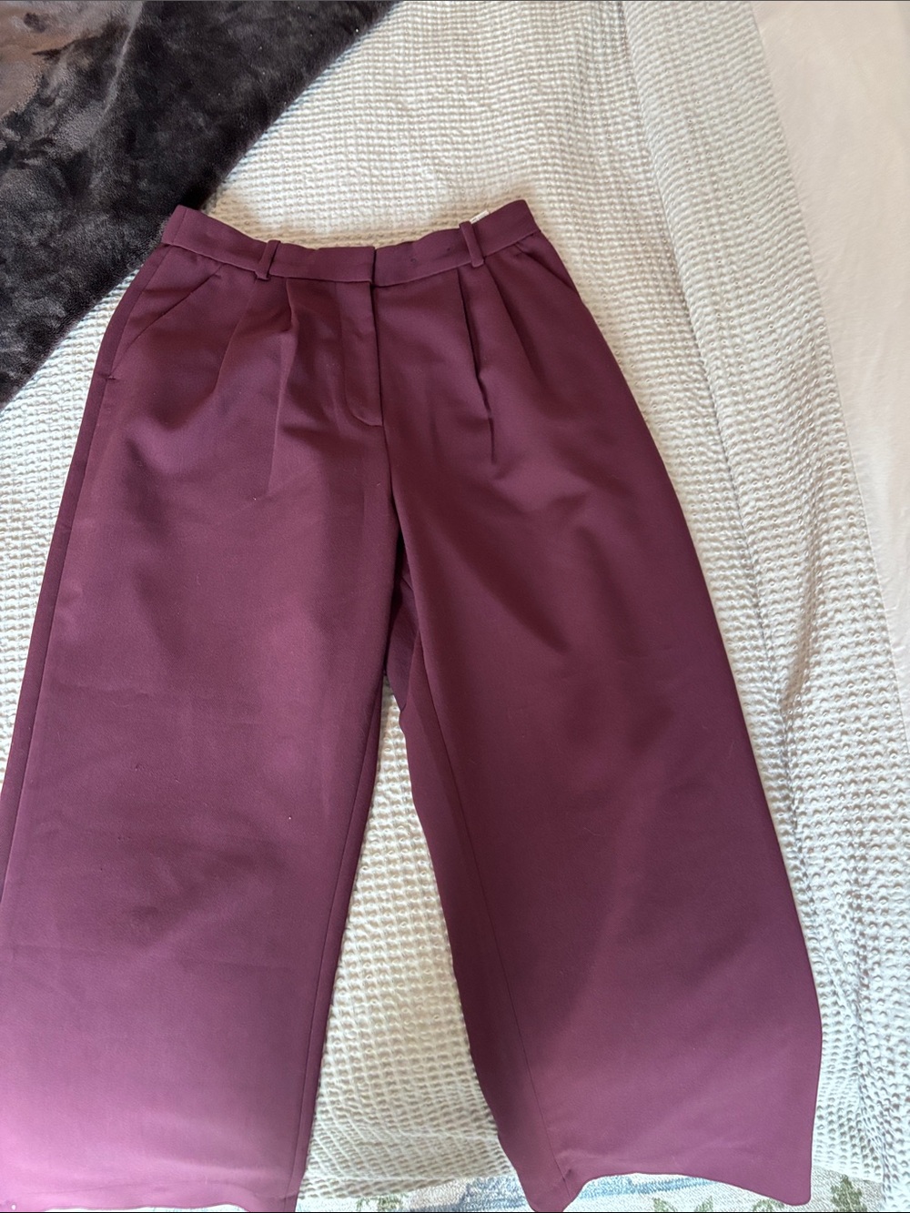 Abercrombie Sloane Trouser Pant Burgundy 30 Short